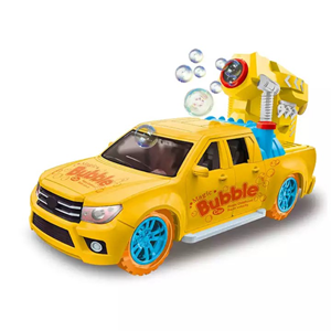 ماشین کنترلی شارژی حباب ساز زرد Remote Control Bubble Toy Car 2.4G -اسباب بازی